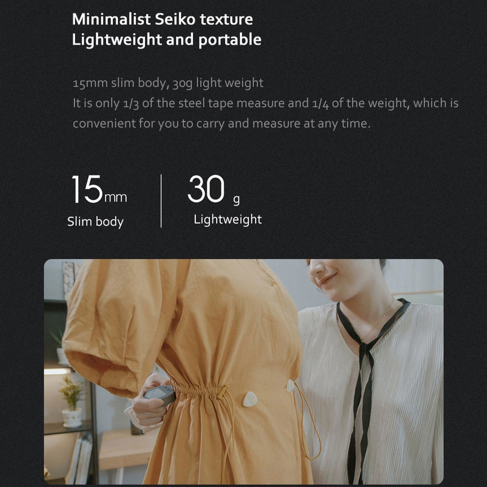 Precision Digital Rolling Tape Measure - HD LCD Electronic Ruler for All Surfaces - USB-C Rechargeable