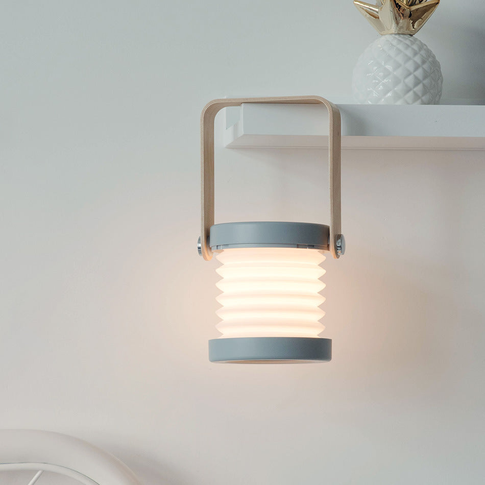 Luz nocturna LED plegable táctil regulable: linterna portátil recargable por USB