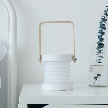 Luz nocturna LED plegable táctil regulable: linterna portátil recargable por USB