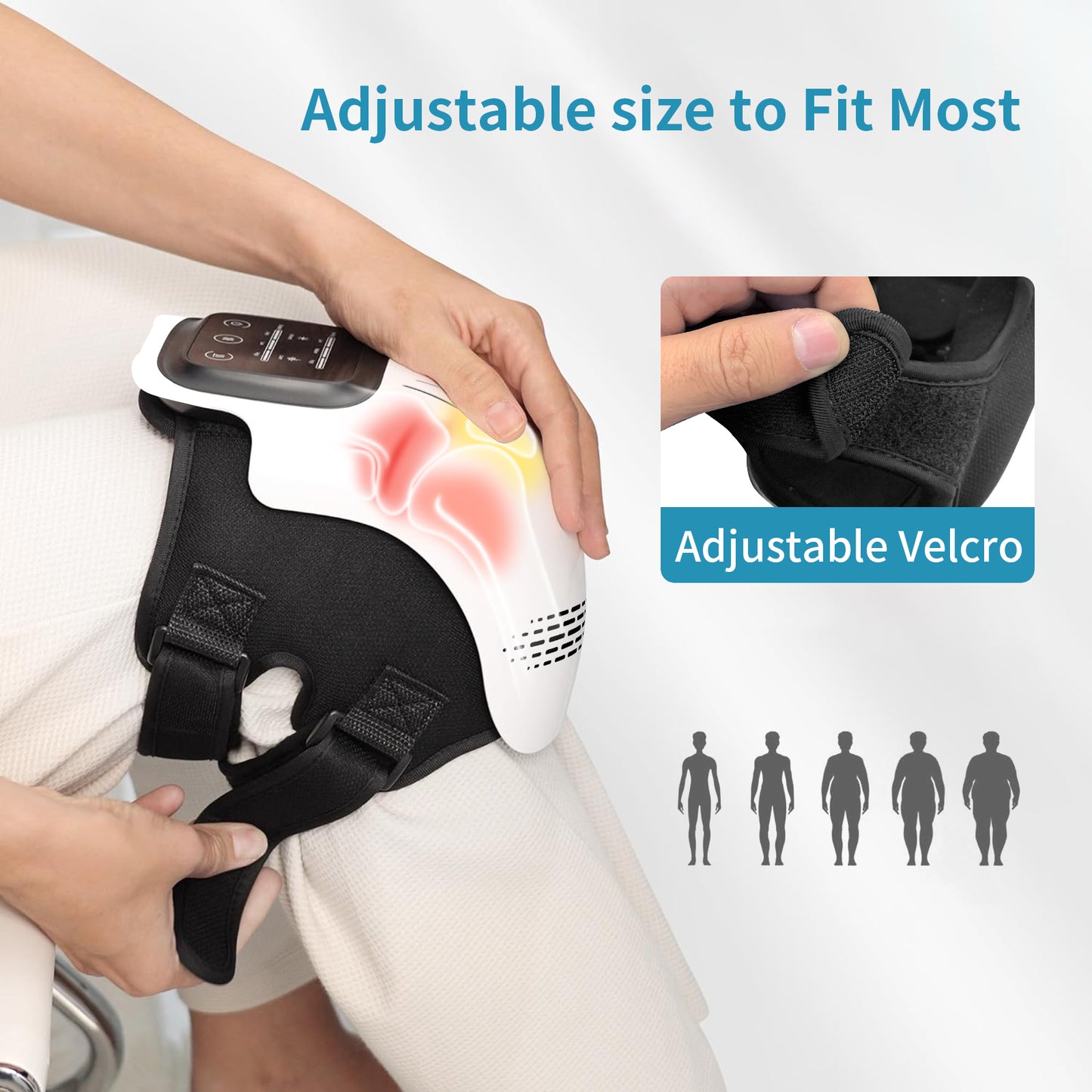 3-in-1 Knee Massager: Heat, Vibration & Infrared Laser Therapy for Pain Relief