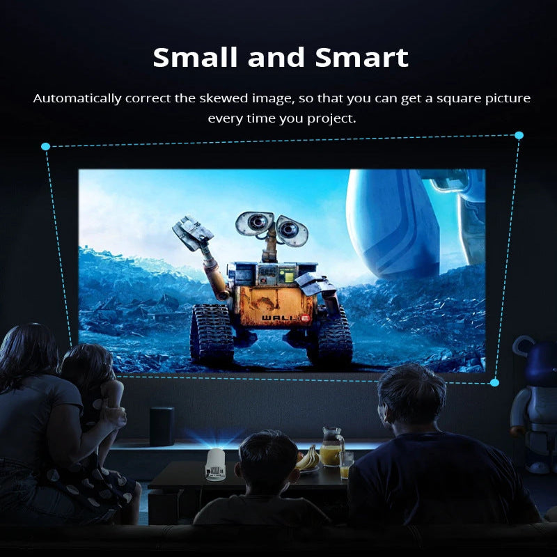 Proyector inteligente HY300 Pro - Cine en casa 4K, Android TV 11.0, WiFi 6 ultrarrápido y rotación de 180°