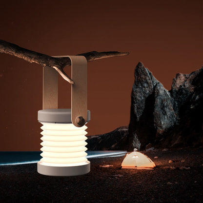 Luz nocturna LED plegable táctil regulable: linterna portátil recargable por USB