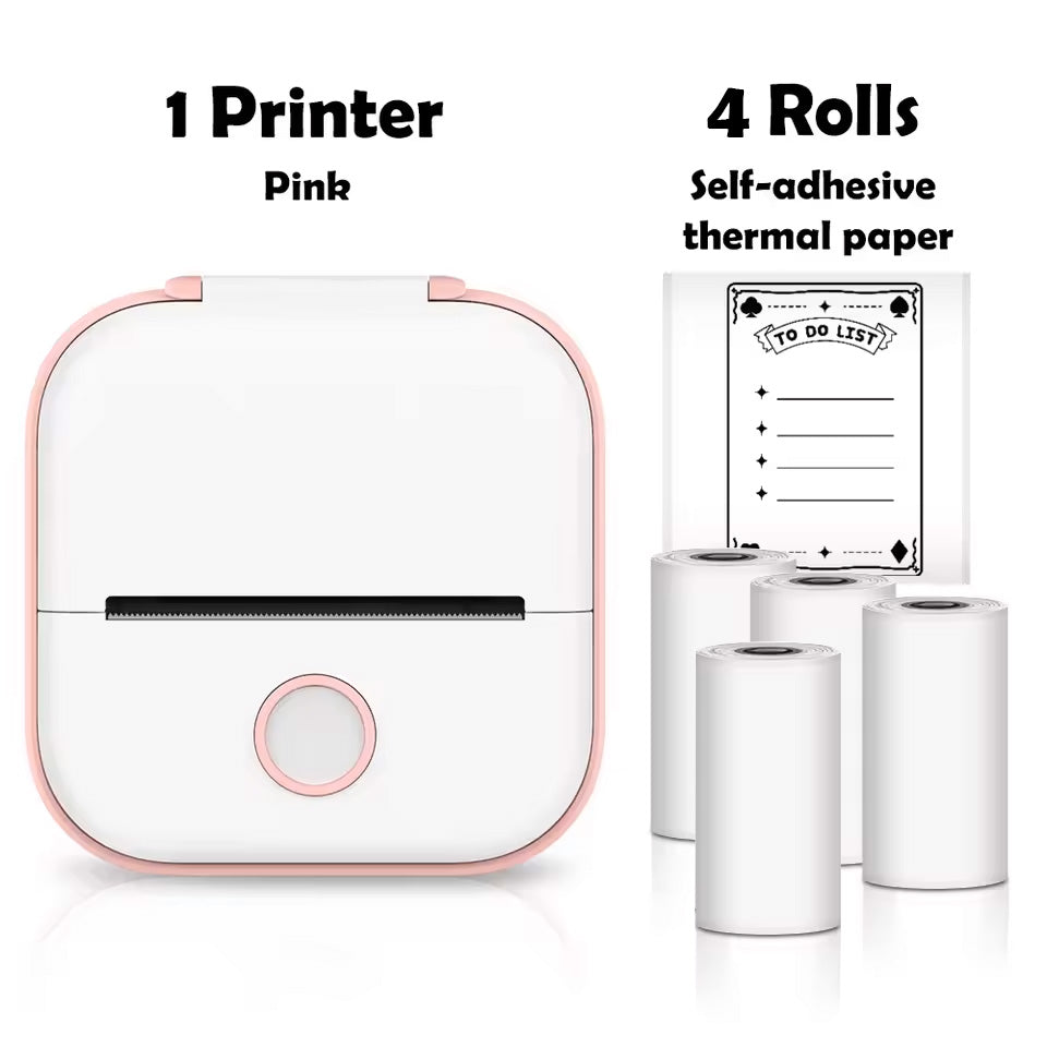 Phomemo T02 Portable Thermal Printer Pink