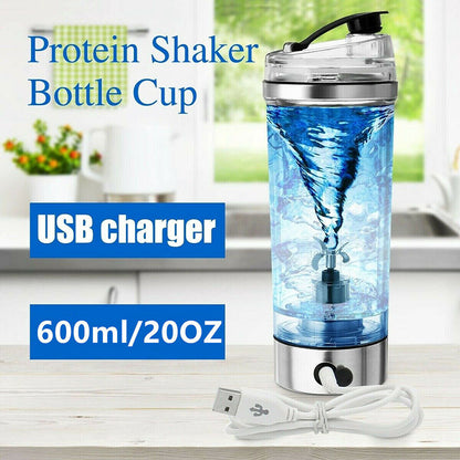 Electric Shaker Bottle – 600ml Portable Automatic Mixer (USB-C & Battery Models)