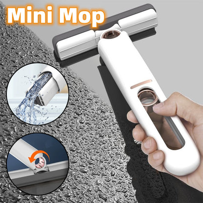 Mini trapeadores, esponja para limpieza de pisos, trapeador exprimidor, herramientas de limpieza para el hogar, limpiador portátil para el hogar, el automóvil, limpiador de pantallas de vidrio, trapeador de escritorio