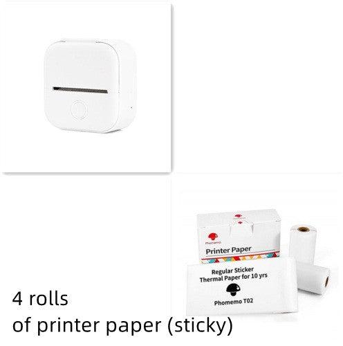 Portable Mini Thermal Printer for Students: Wireless Bluetooth Label Maker for Notes, "Wrong Questions" & DIY Journaling - Compact Inkless Pocket Photo Printer
