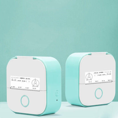 Portable Mini Thermal Printer for Students: Wireless Bluetooth Label Maker for Notes, "Wrong Questions" & DIY Journaling - Compact Inkless Pocket Photo Printer